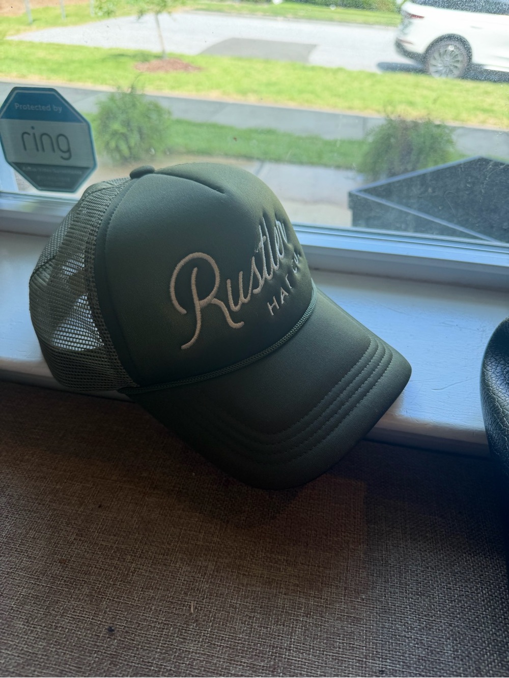 Rustler Olive Green Mesh-Back Trucker Cap